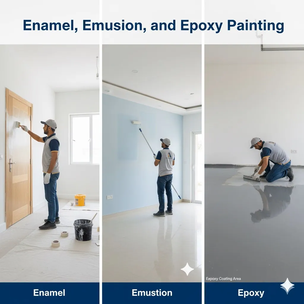 Enamel-Emulsion-and-Epoxy-Painting