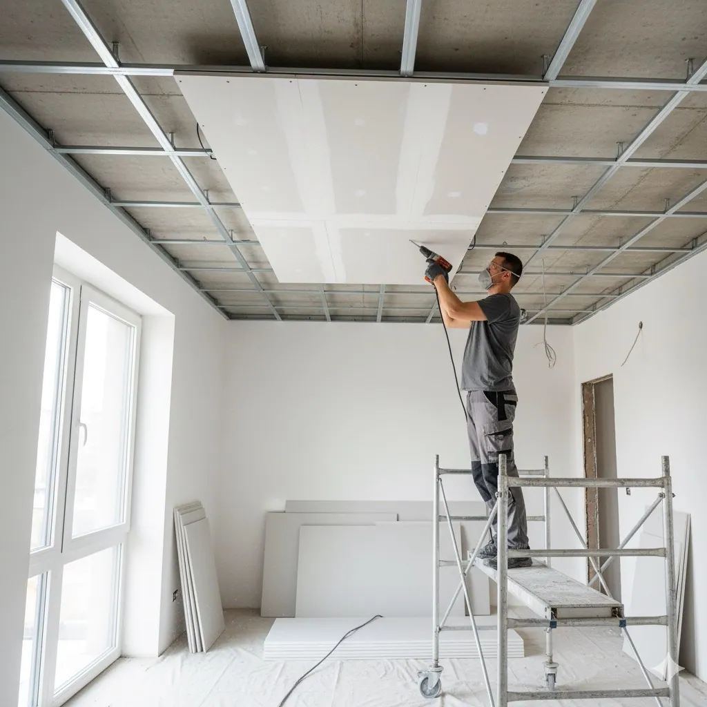 Gypsum-Board-Ceiling-Installation