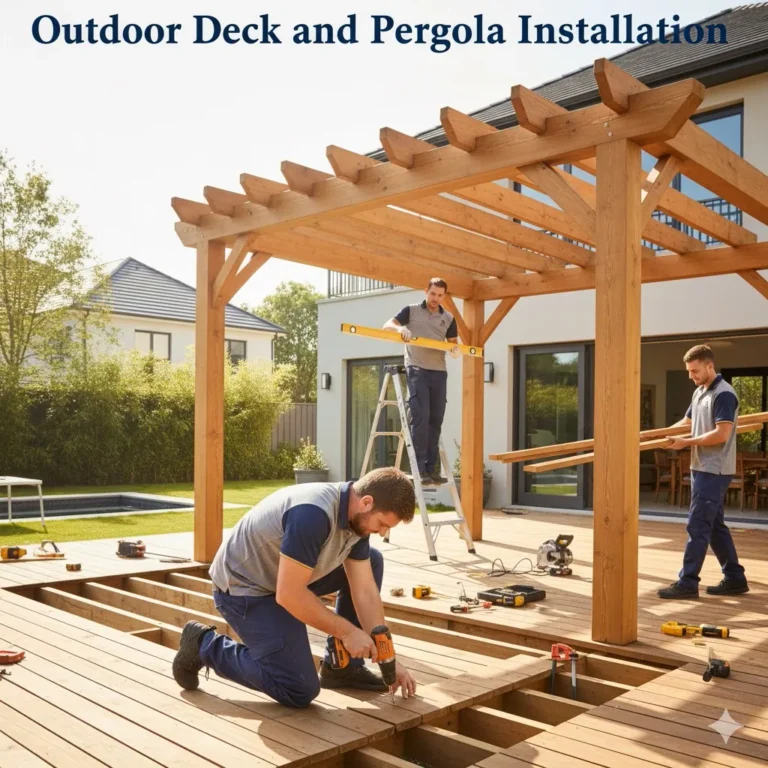 Outdoor-Deck-and-Pergola-Installation
