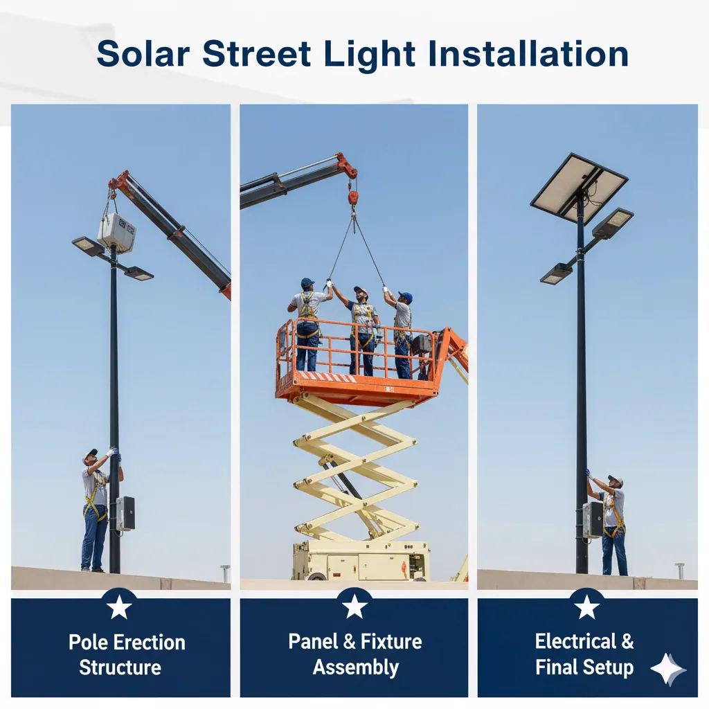 Solar-Street-Light-Installation