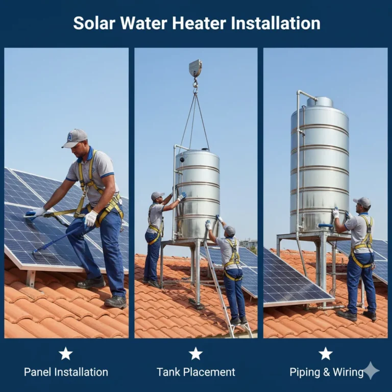 Solar-Water-Heater-Installation