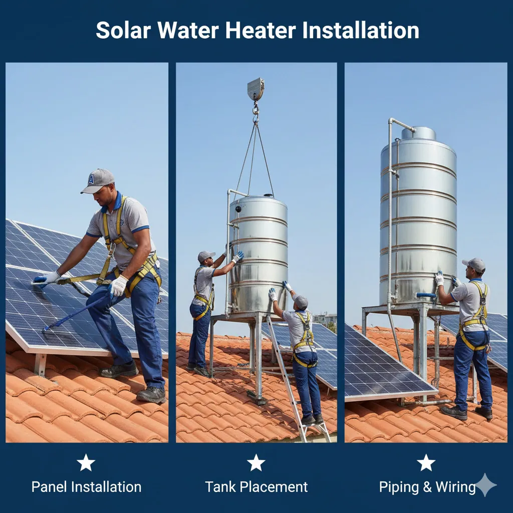 Solar-Water-Heater-Installation