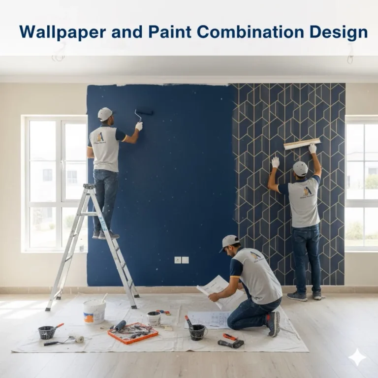 Wallpaper-and-Paint-Combination-Design