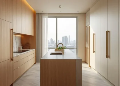 Solid wood vs MDF kitchen cabinets in a Dubai home
